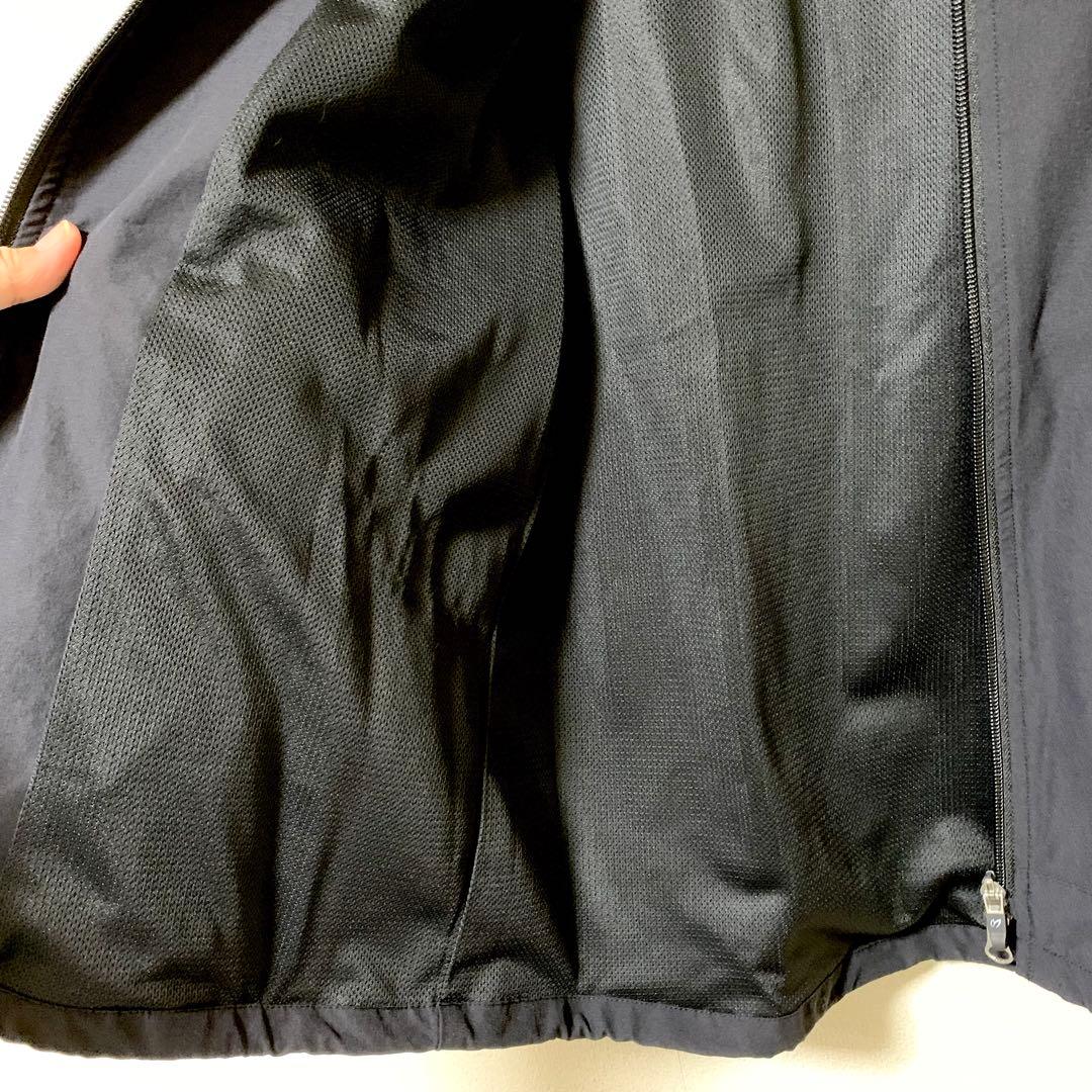 マスターバニーエディションMBE ブラック ロゴラインブルゾン　ゴルフジャケット