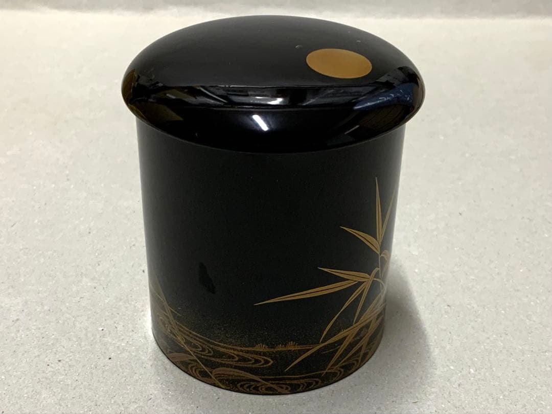 平安光入 鈴木光入 広沢蒔絵 金輪寺茶入 茶器 棗 茶道具 薄茶器 茶道具