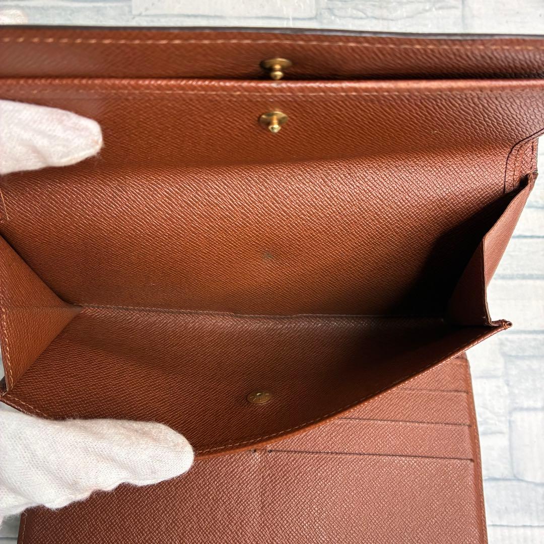 50 LOUIS VUITTON 三つ折り財布　長財布　極美品　モノグラム　t