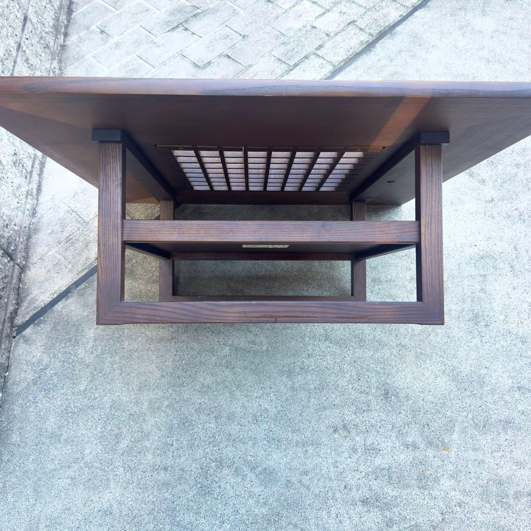 カリモク センターテーブル ガラス ローテーブル 木製 高級感