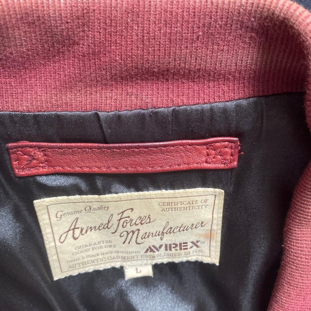 AVIREX 革ジャン　レッド