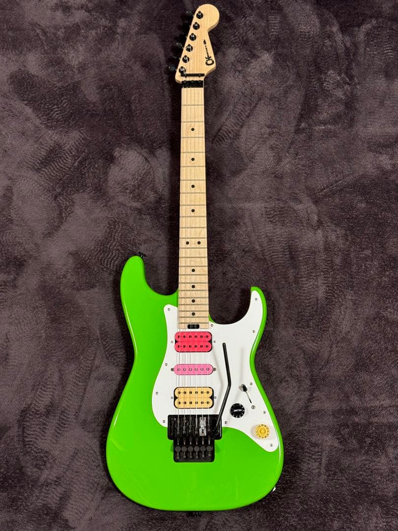 Charvel steve vai Green Meanie風MOD