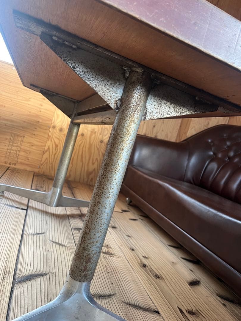 古いコーヒーテーブル大理石ヴィンテージアンティークレトロ店舗什器ブロカント