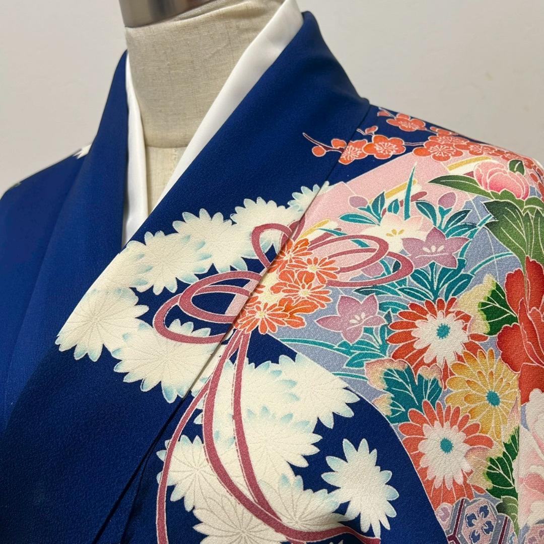 KP1781 振袖 身丈157cm 正絹 着物 成人式