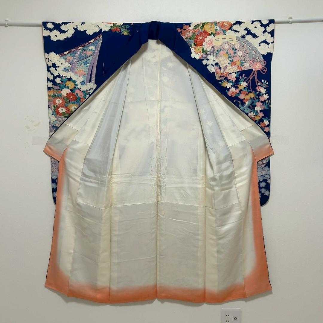 KP1781 振袖 身丈157cm 正絹 着物 成人式