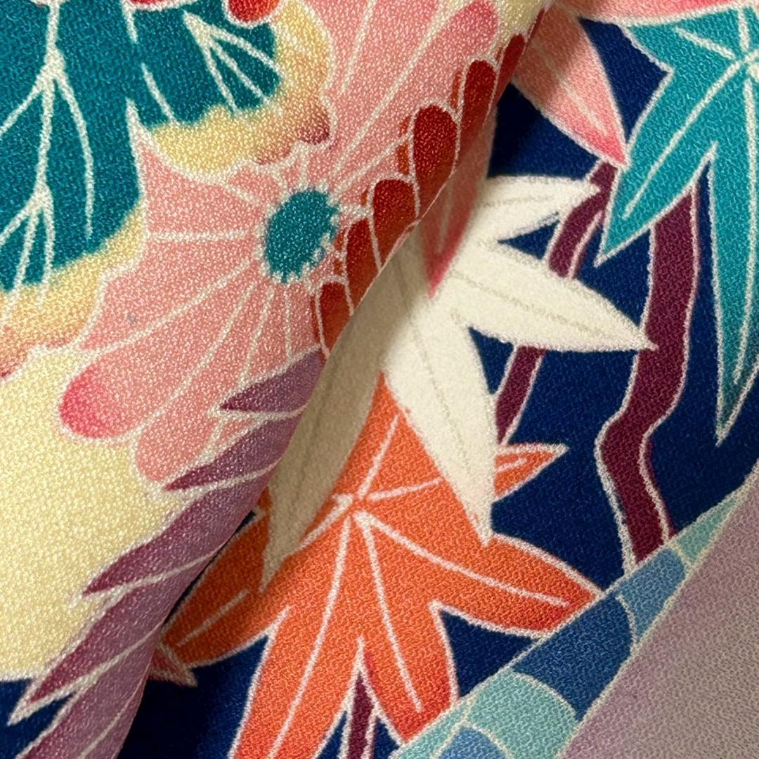 KP1781 振袖 身丈157cm 正絹 着物 成人式