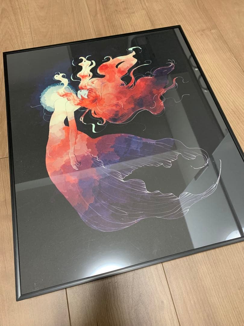 凪 イラスト「心臓」ジークレー画 絵画 サイン入り