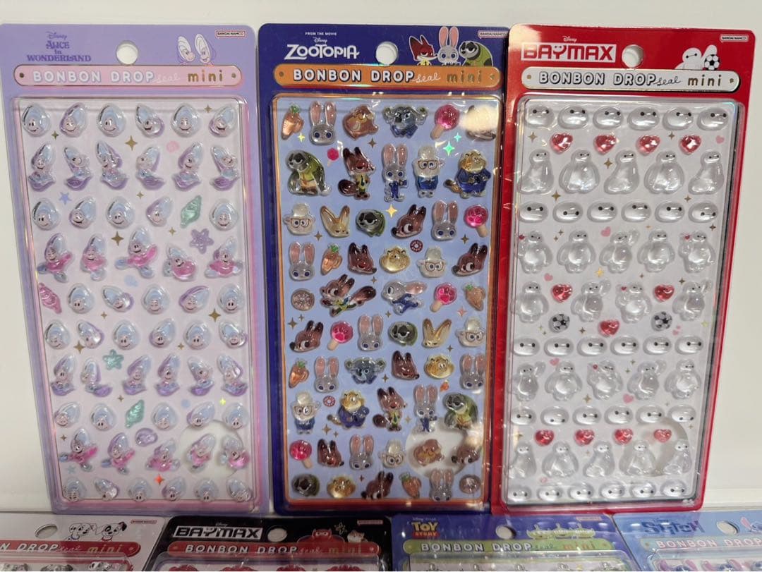 ボンボンドロップシール　ミニ　ディズニー7種　新品未開封
