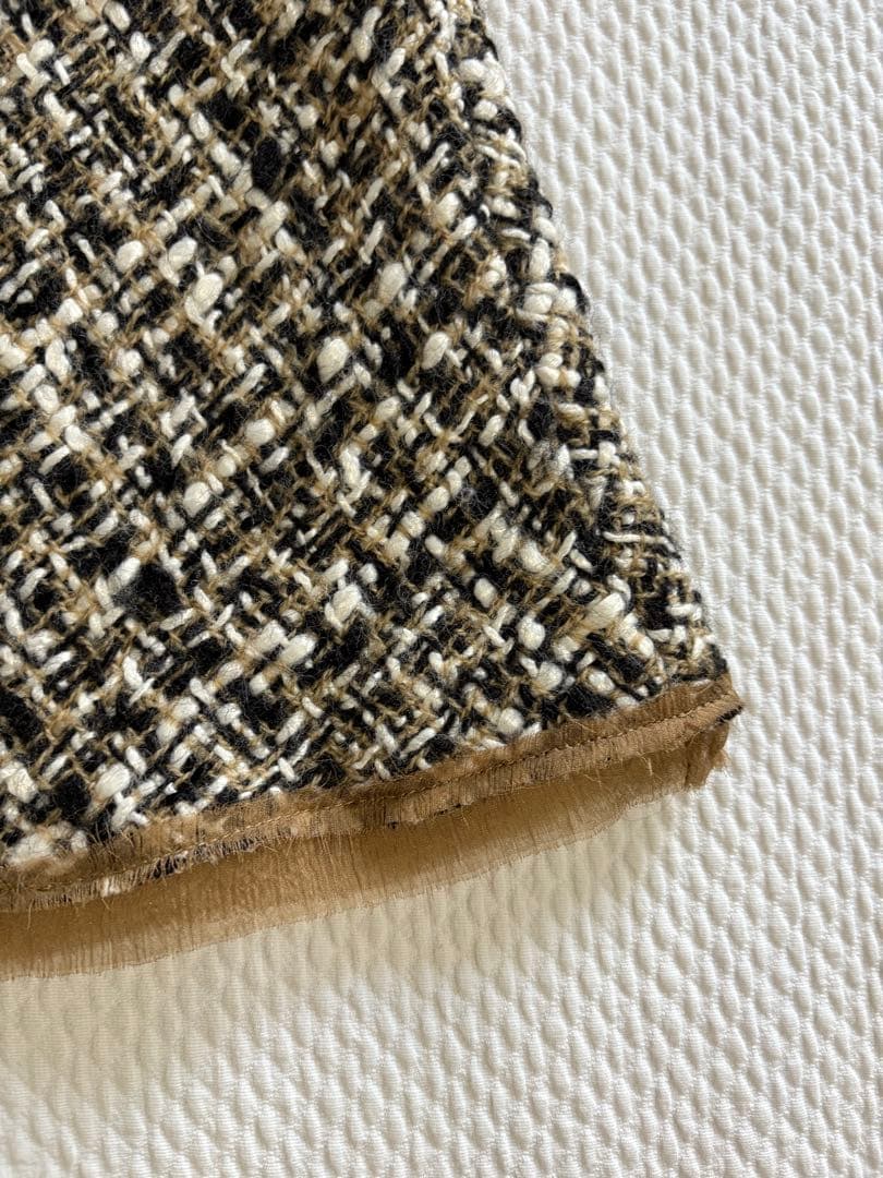 【新品・未使用】PRADA★ミックスツィード★膝丈スカート★38 イタリア製