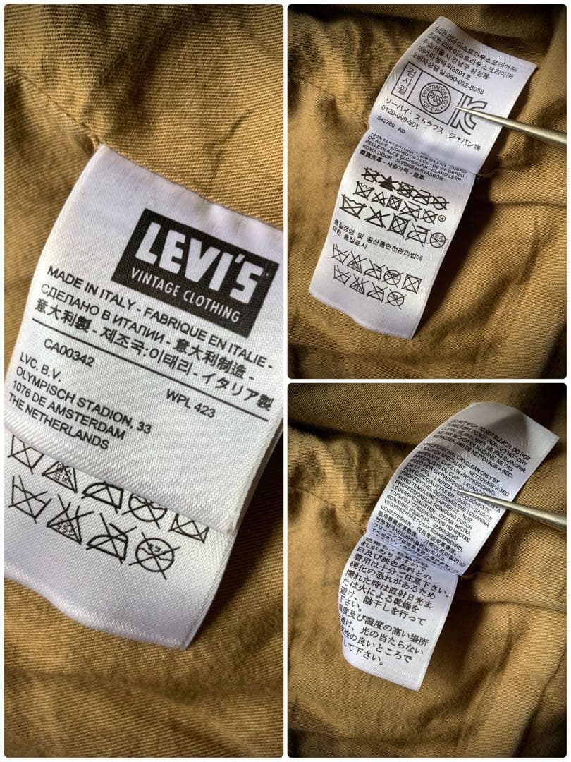 LVC 渾身の復刻品30s Menlo jacket 希少な鹿革　イタリア製