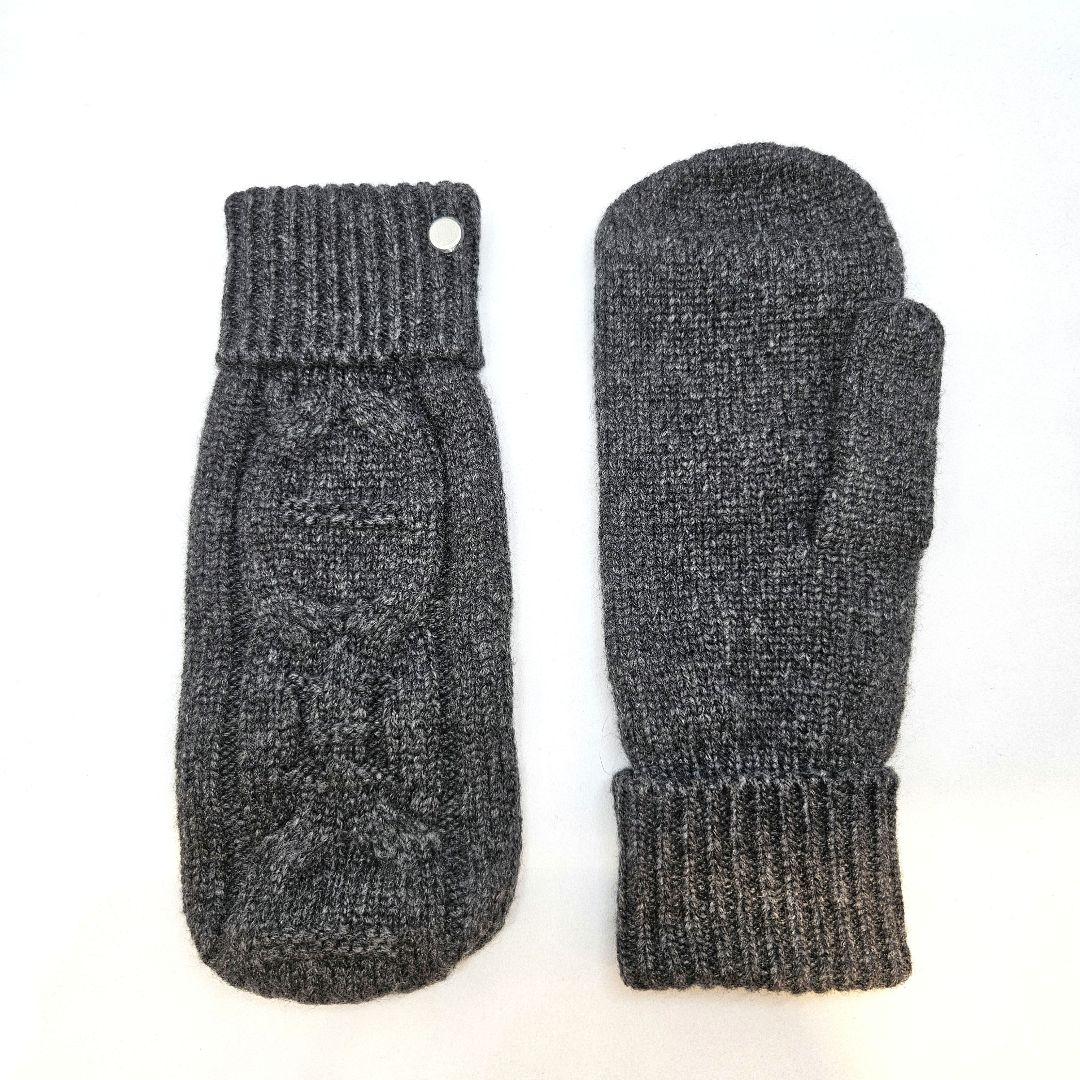 新品 エルメス ミトン ウインター フォーブル グレー 手袋