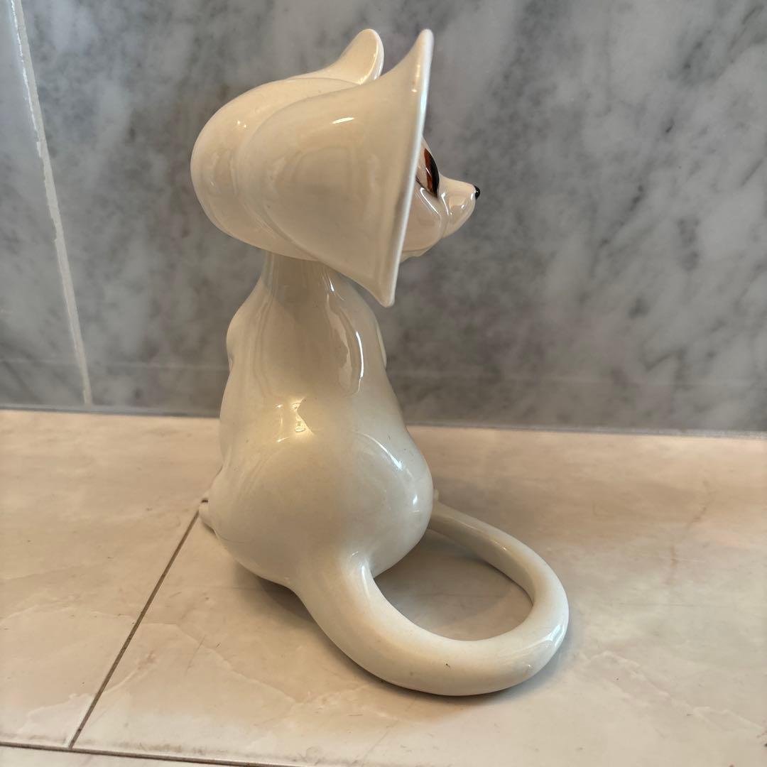 アメリカビンテージ60-70年代　大きな瞳と耳が可愛らしい首が回るネズミの陶器