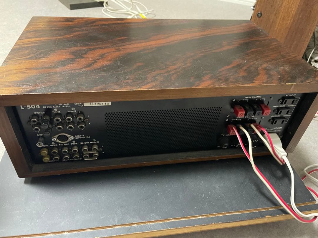 LUXMAN 504 ソリッドステートアンプ音出し確認済み