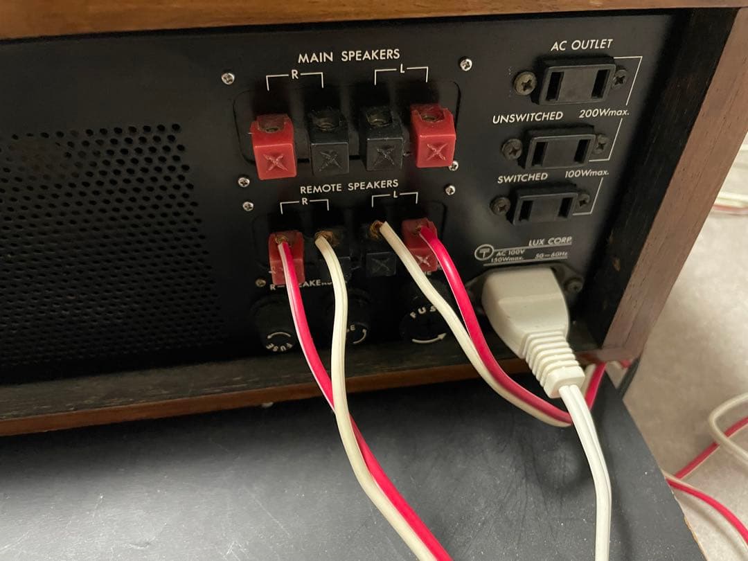 LUXMAN 504 ソリッドステートアンプ音出し確認済み