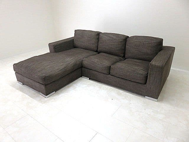 展示品　TIME＆STYLE/タイム＆スタイル　フェザークッションカウチソファ