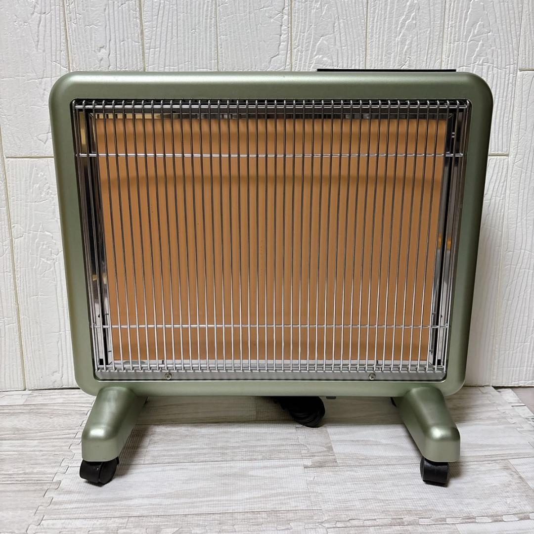 サンルミエ 遠赤外線暖房器 ヒーター E800L-TM3 タイマー付き グリーン