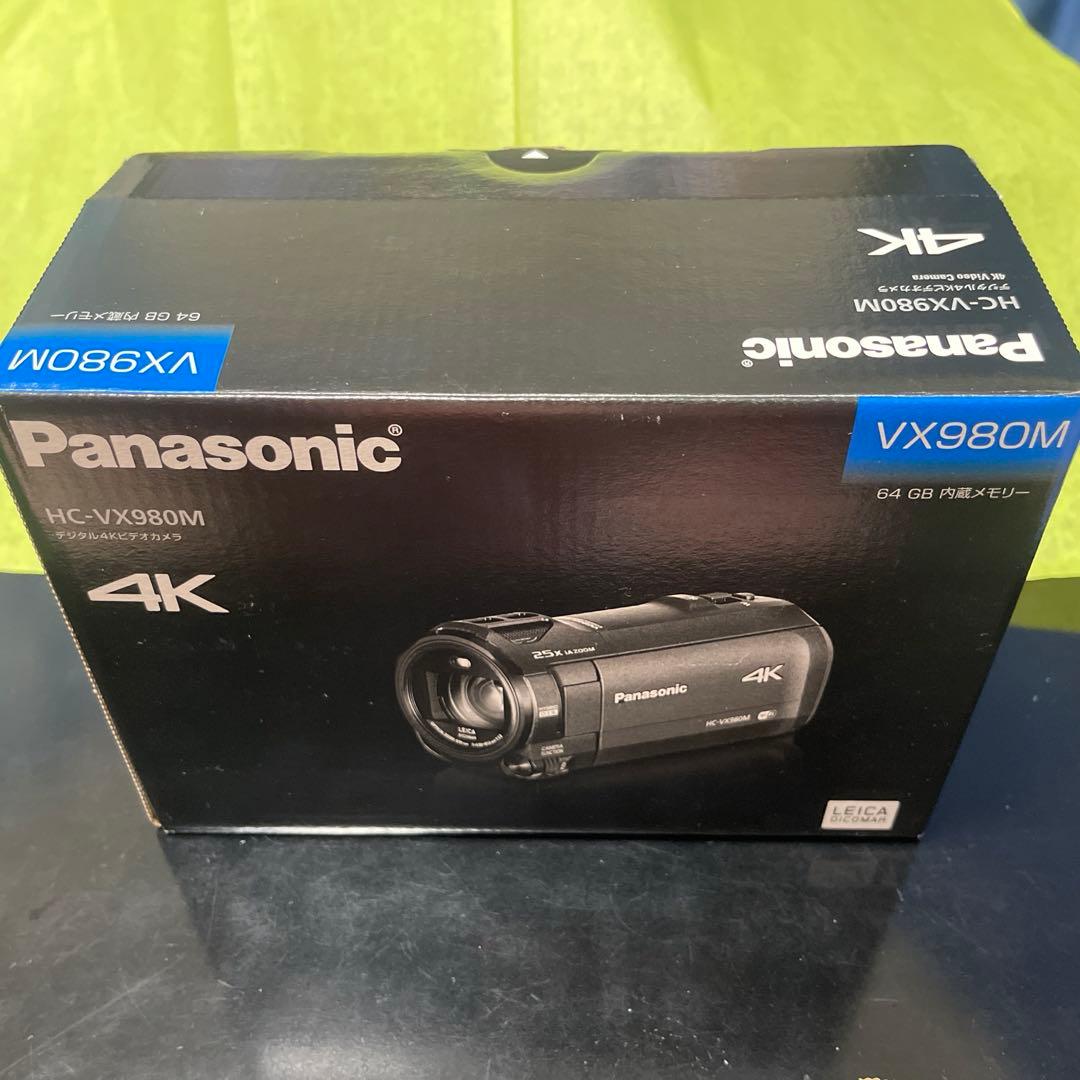 Panasonic HC-VX980M 4Kビデオカメラ 本体、三脚、収納ポーチ