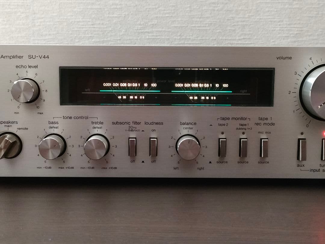 テクニクス Technics プリメインアンプ SU-V44 ②【外観動作良好】