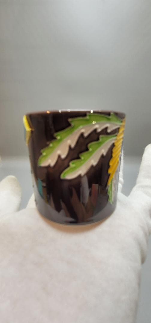 茶道具 中村翠嵐作 紫 鳳凰 蓋置 共箱