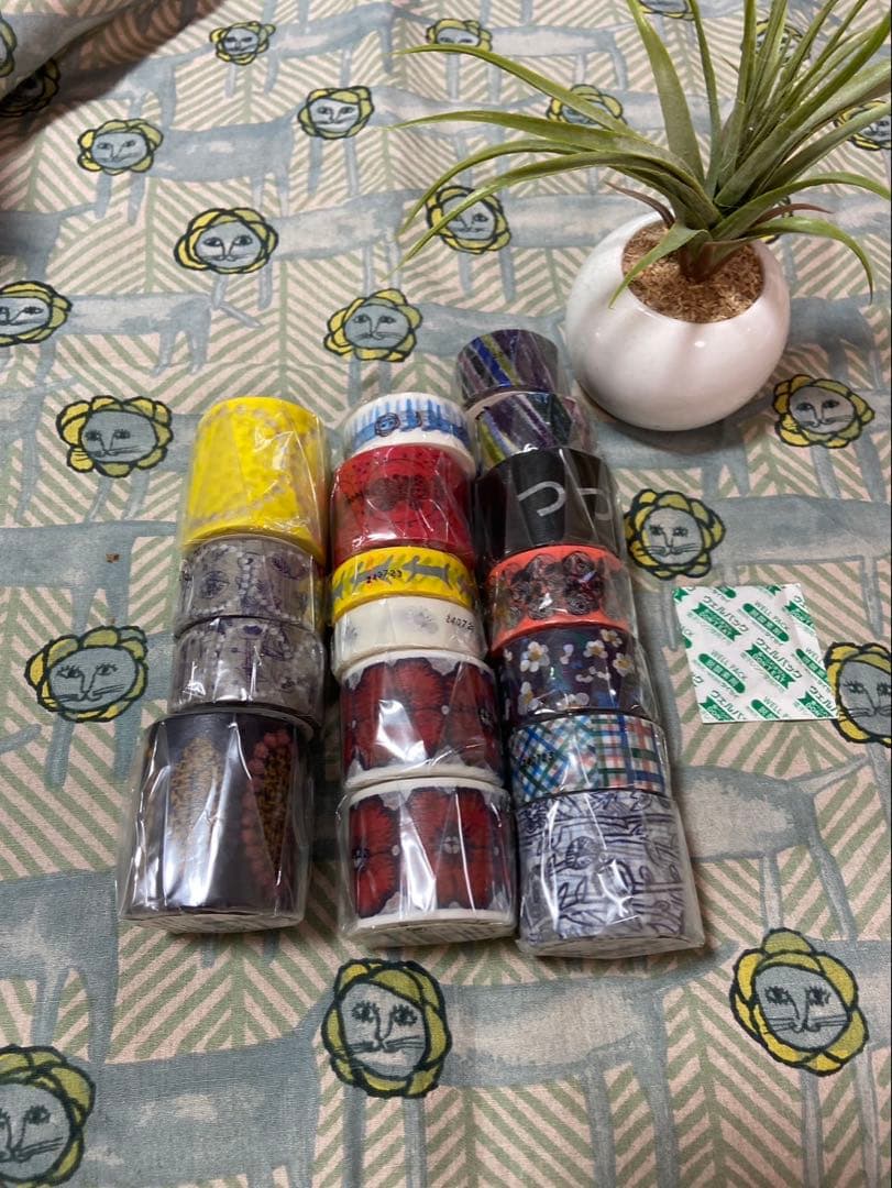 mina perhonen 限定　マスキングテープ　つづく展　廃盤品　封筒付き