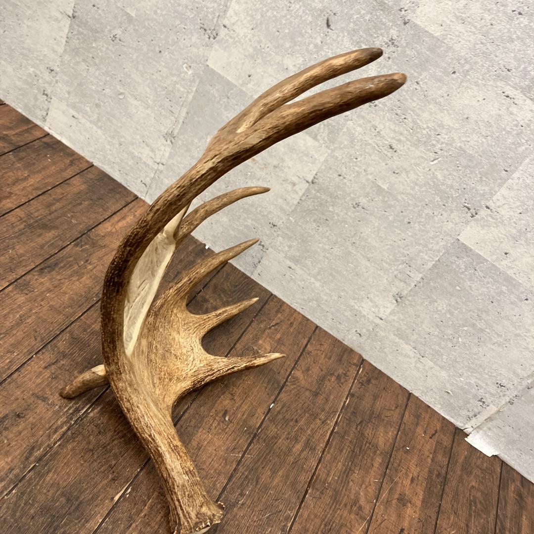 昭和レトロ ヘラジカ へら鹿 鹿の角 置物 オブジェ インテリア レトロ
