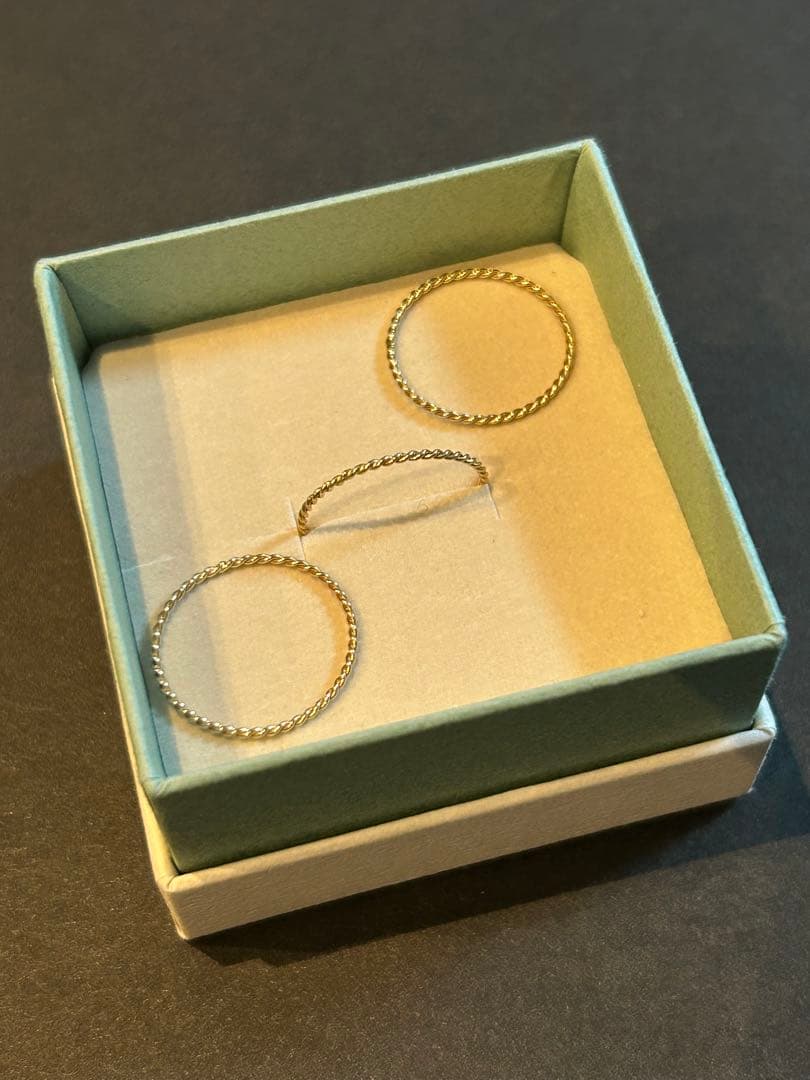 K10 NOIR DE POUPEE 11号 シンプルツイストレイヤードリング