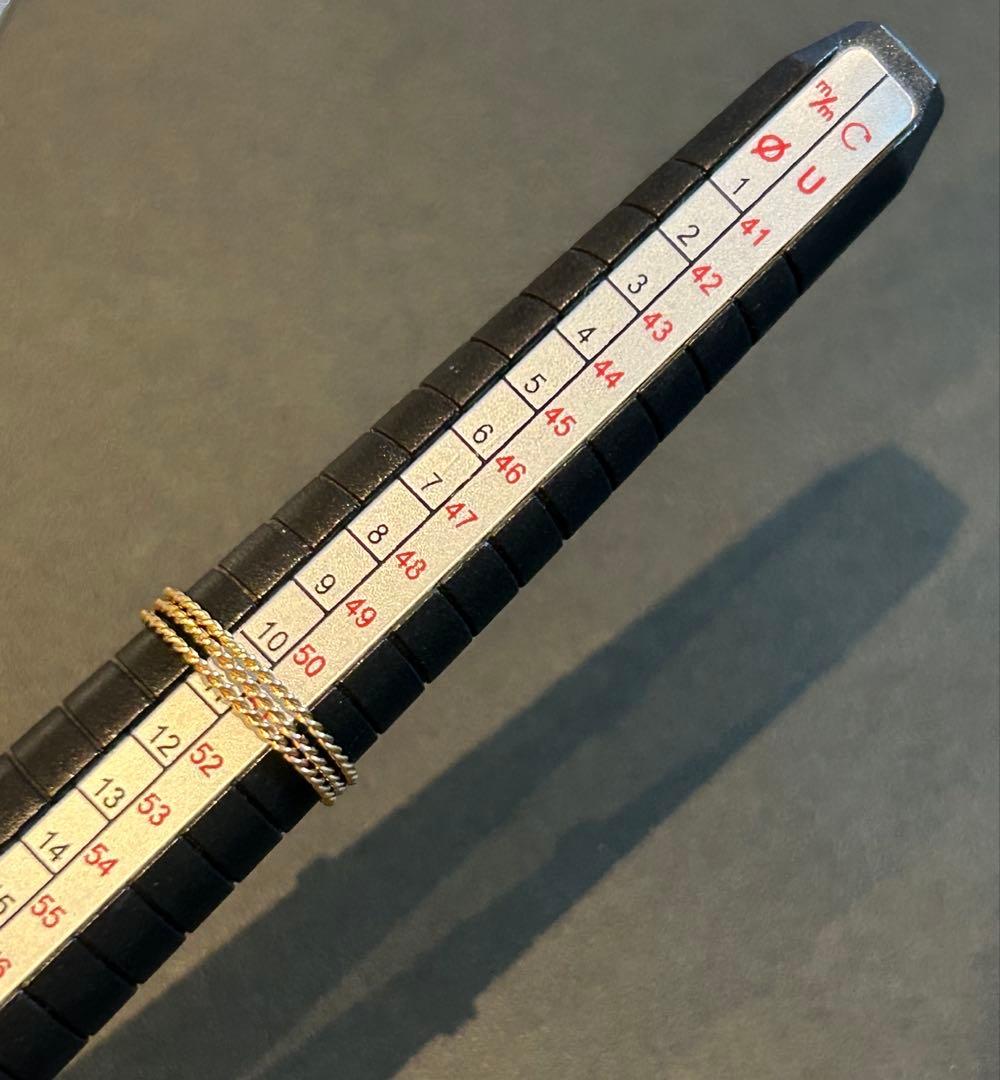 K10 NOIR DE POUPEE 11号 シンプルツイストレイヤードリング