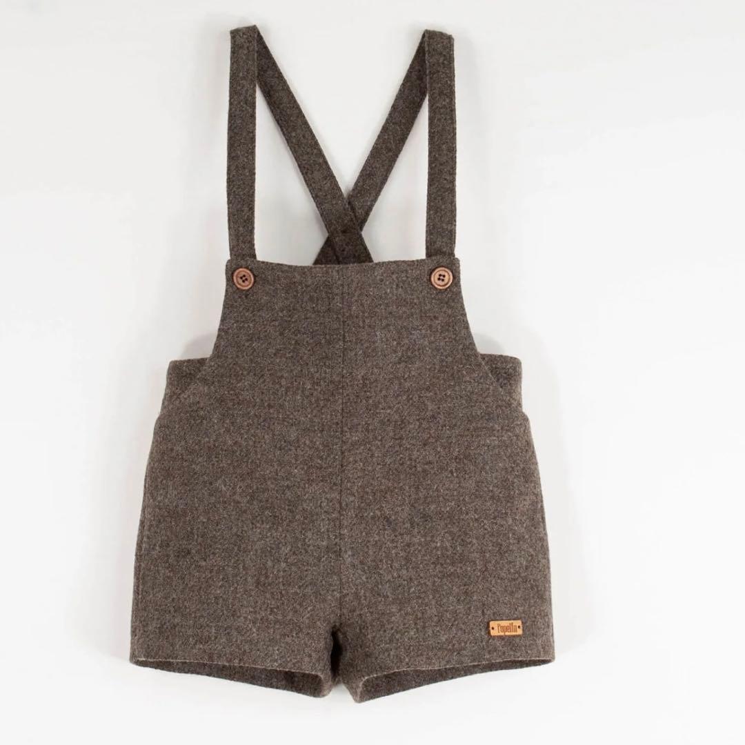 【新品未使用】popelin サスペンダーショーツ　18-24m