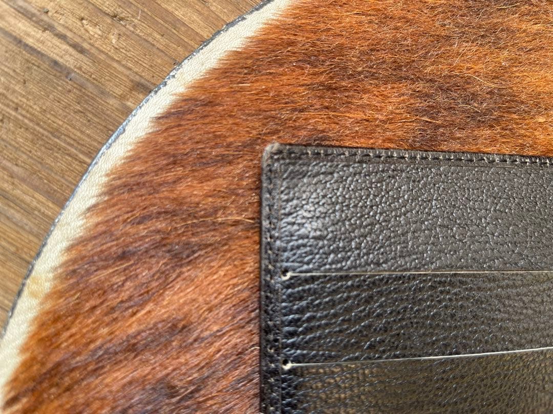 【ビンテージ】イヴ・サンローラン　ブラックレザー ルーズリーフ