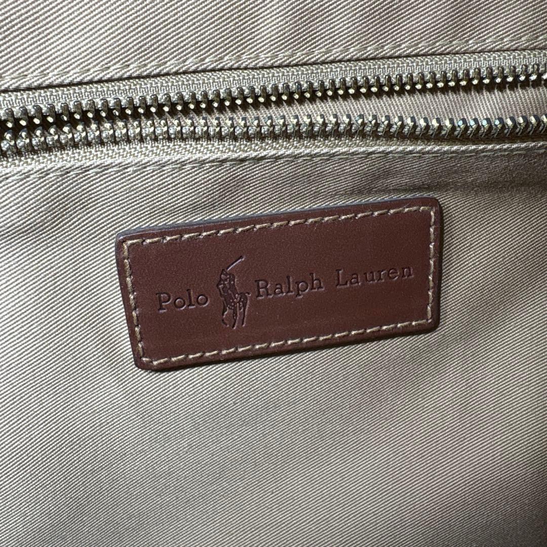 未使用　ポロラルフローレン　ビジネスバッグ　千鳥格子　フリーケース