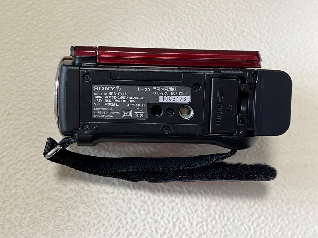 SONY HDR-CX170 赤 ビデオカメラ
