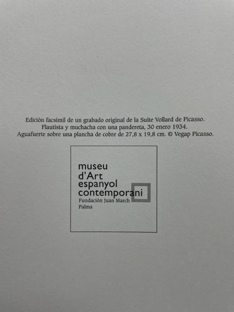 額装品/Malaga Flautista 1934（パブロ ピカソ）/ポスター