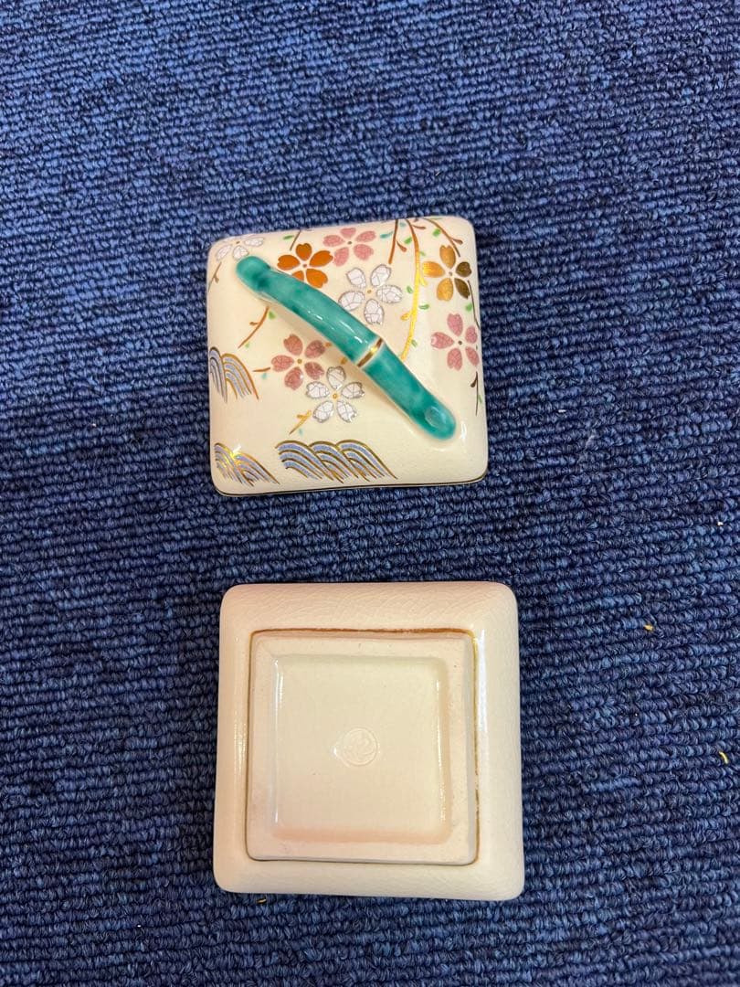 1227  手塚充作　紅隅田川　香合　未使用