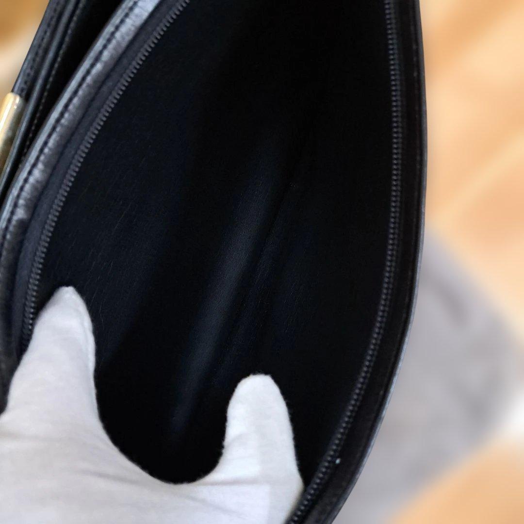 クリスチャン・ディオール ブラックレザーショルダーバッグ 最終値下げ