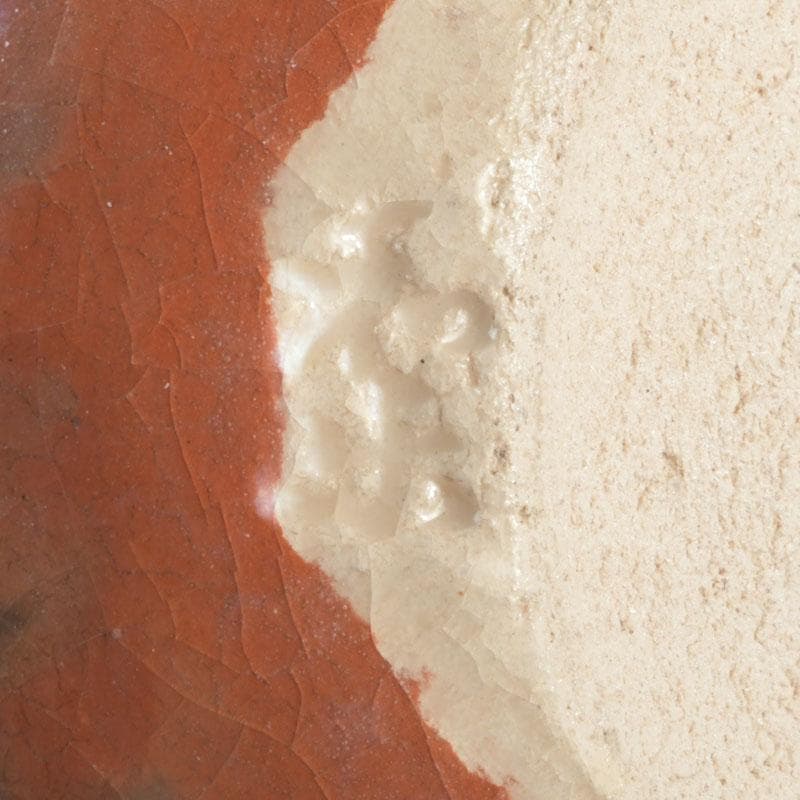 茶道具　川崎和楽造　赤楽　大渡茶入　共箱　V　9461