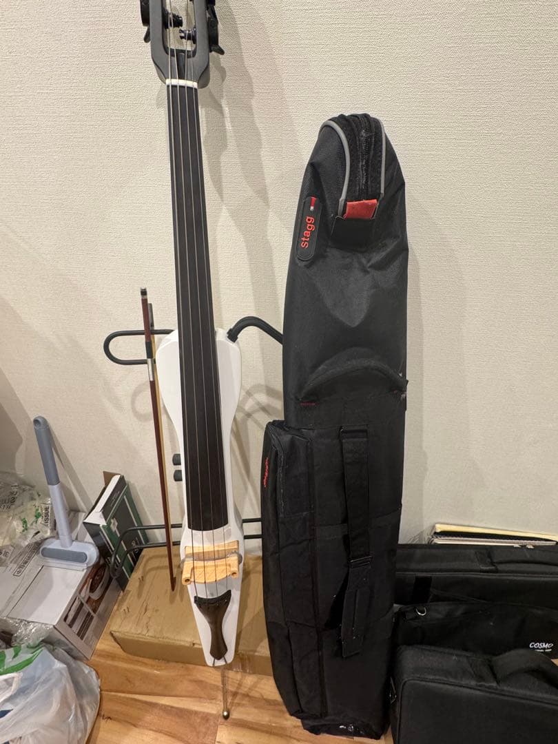 Stagg 中古サイレントチェロ・電子チェロ 弓・ケース付き 即購入可