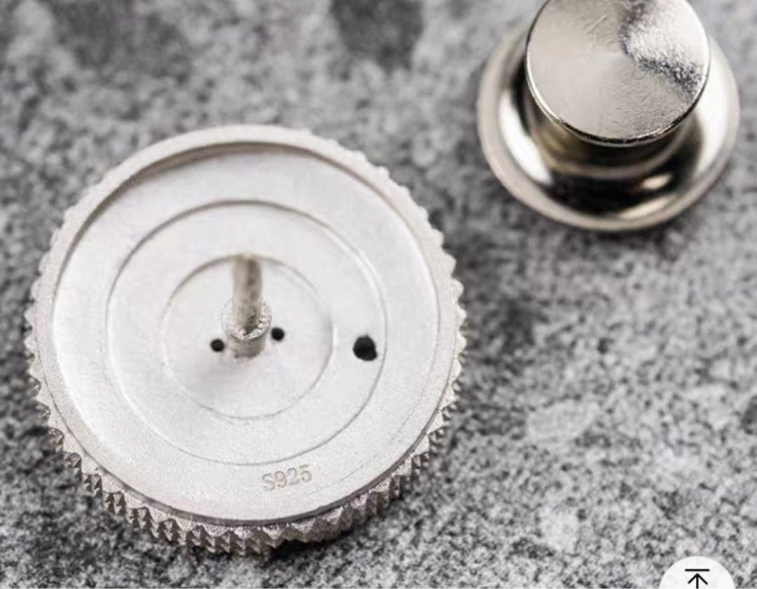 ダイヤル風ピンバッジ/ピンズ FLPin-M3 925 シルバー