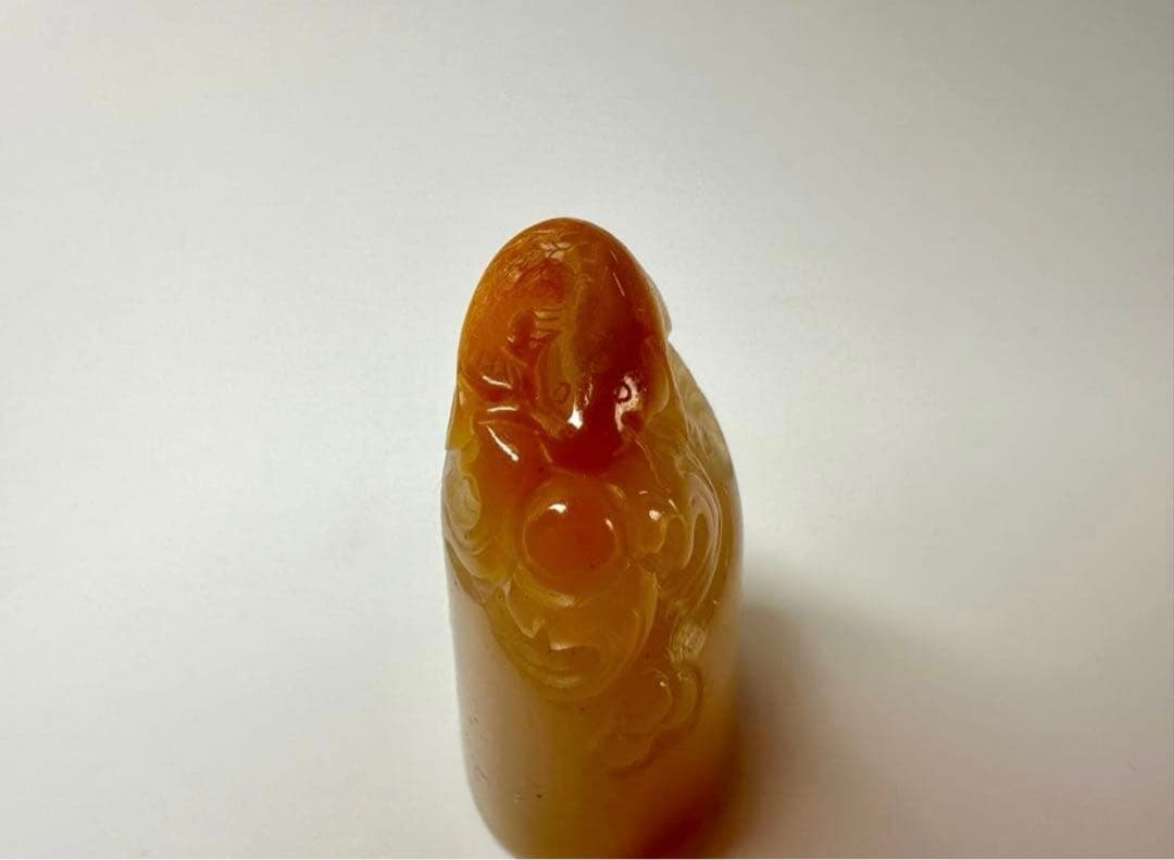 螭虎 古獣　田黄　高級印材　ラオス　篆刻　印材　印石　書道　落款　遊印