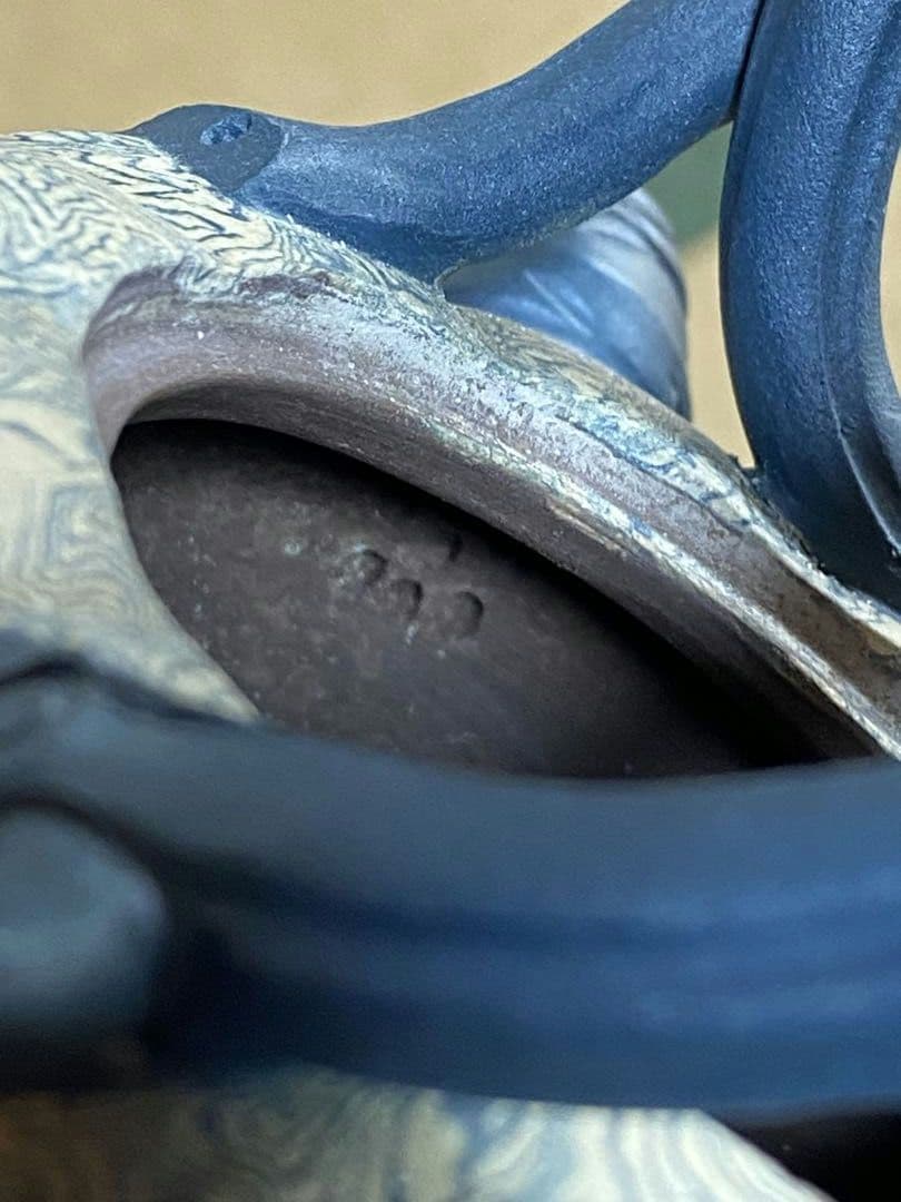 ♦中国 宜興窯 紫砂 貼花文様 茶壺 茶道具 煎茶道具１式 未使用 美品 骨董品