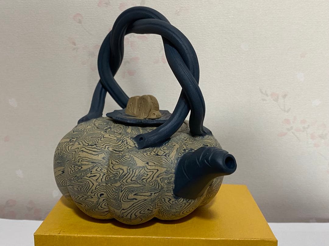 ♦中国 宜興窯 紫砂 貼花文様 茶壺 茶道具 煎茶道具１式 未使用 美品 骨董品