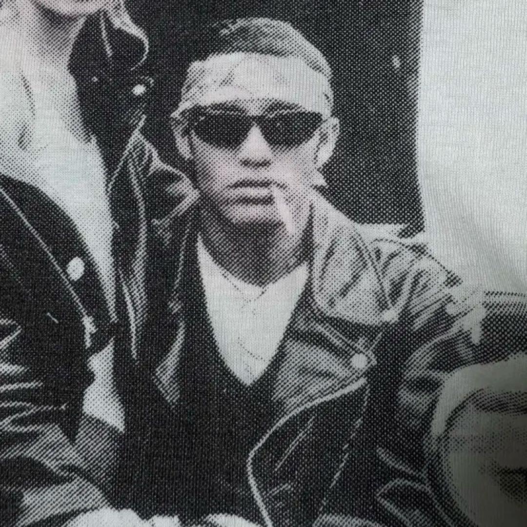 80s フォトTシャツ アメカジ ヴィンテージ XL シングルステッチ 古着 白