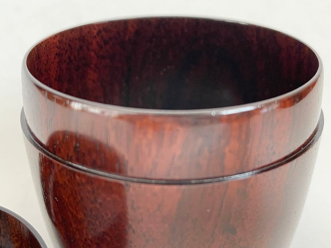 人間国宝　川北良造　紫檀造　中棗　棗　共箱　茶器　茶入　木工芸