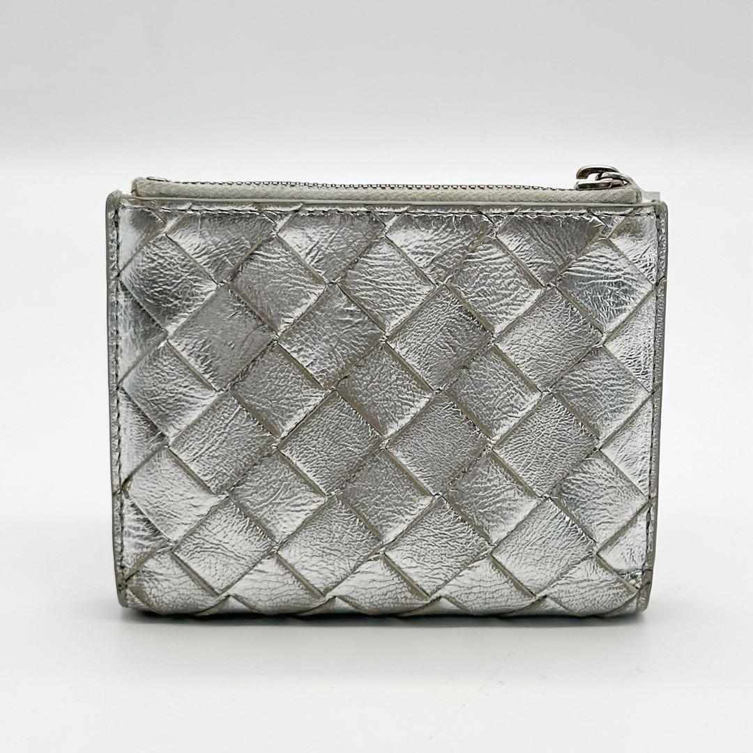 ボッテガ ヴェネタ イントレチャート 二つ折り コンパクト ウォレット