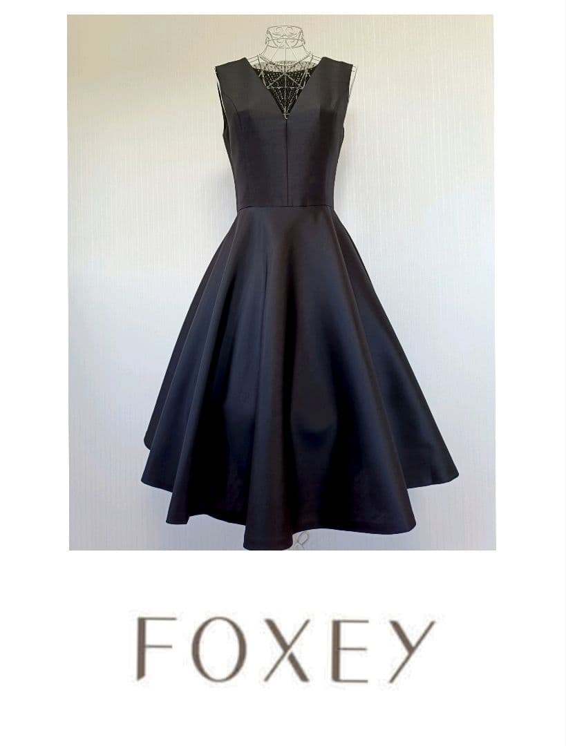 ☆FOXEYフォクシー39339Art Deco Dresドレスワンピース40☆