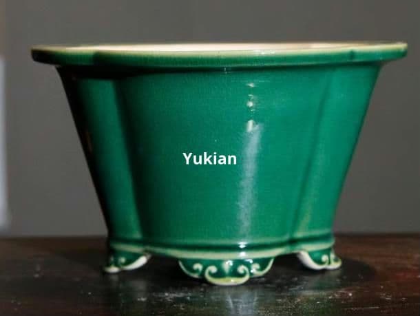 陶器鉢 海棠開片鉢 盆栽鉢 植木鉢 小品盆栽鉢 大品盆栽鉢