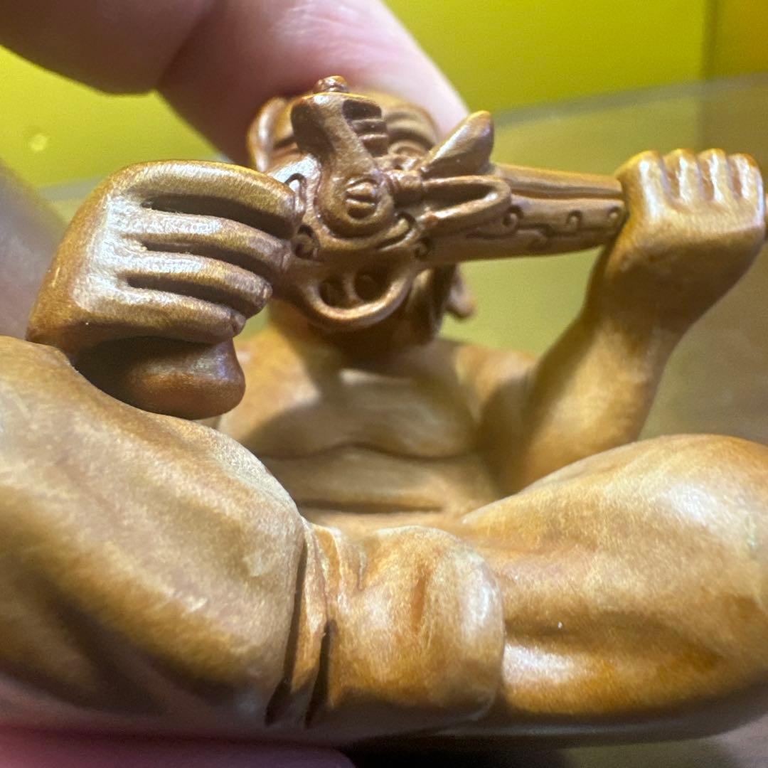 木製 人形 彫刻 武器 置物 根付