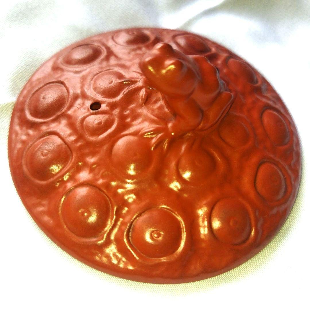 煎茶道 常滑焼(とこなめやき) 蓮に蛙 急須 茶道具