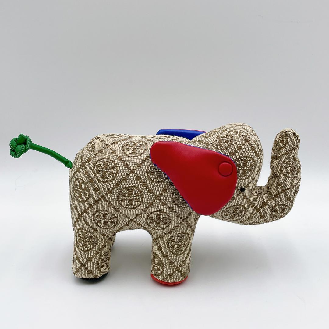 未使用 TORYBURCH Tモノグラム エレファント ぬいぐるみ f576