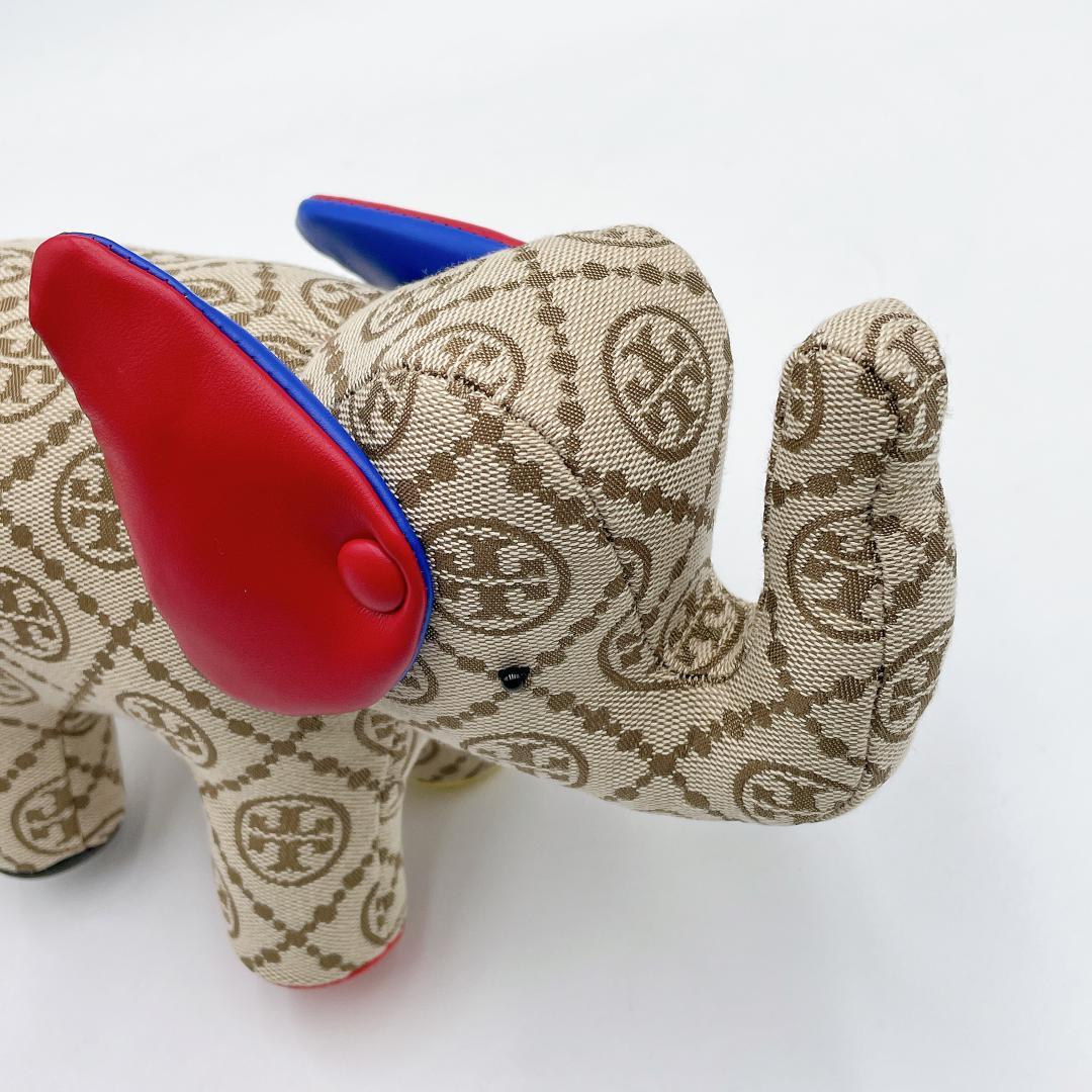 未使用 TORYBURCH Tモノグラム エレファント ぬいぐるみ f576