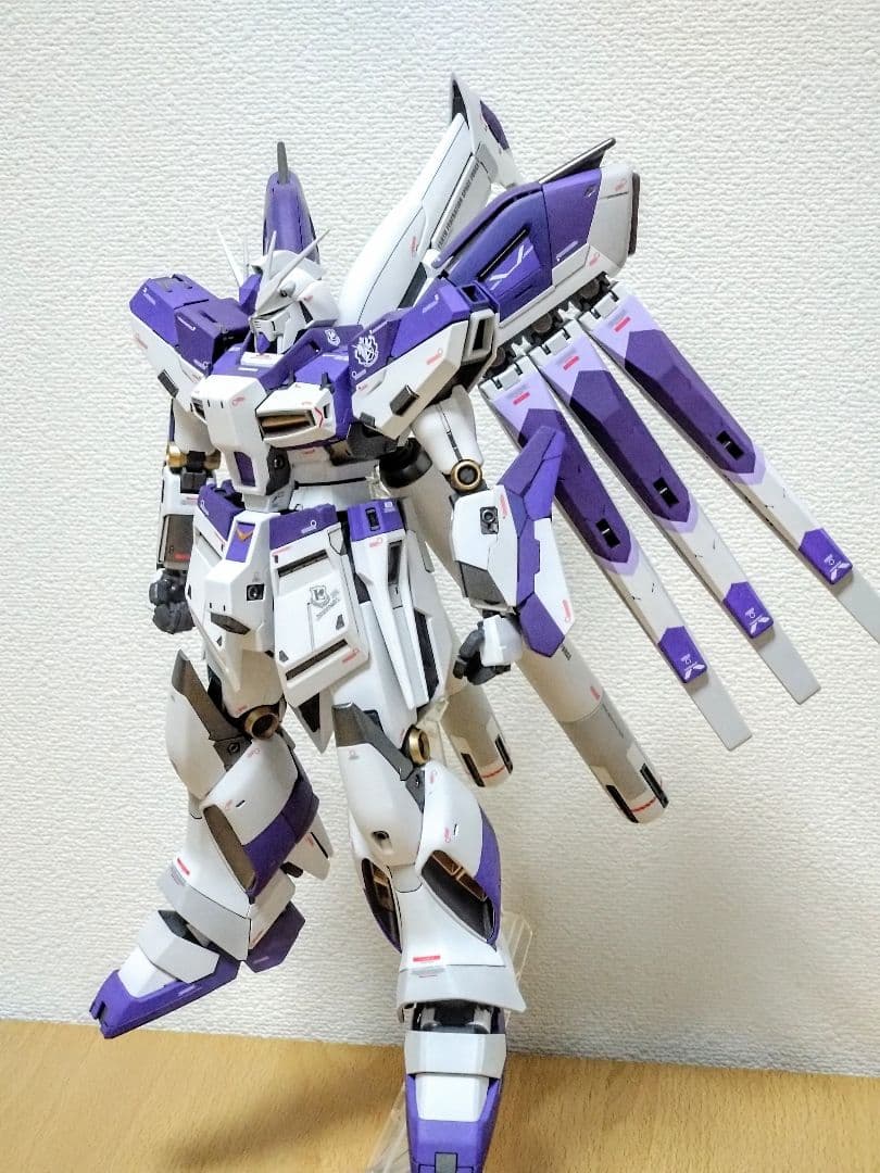 割*箸様 完成品　MG ver.Ka Hi-νガンダム＆H.W.S.装備